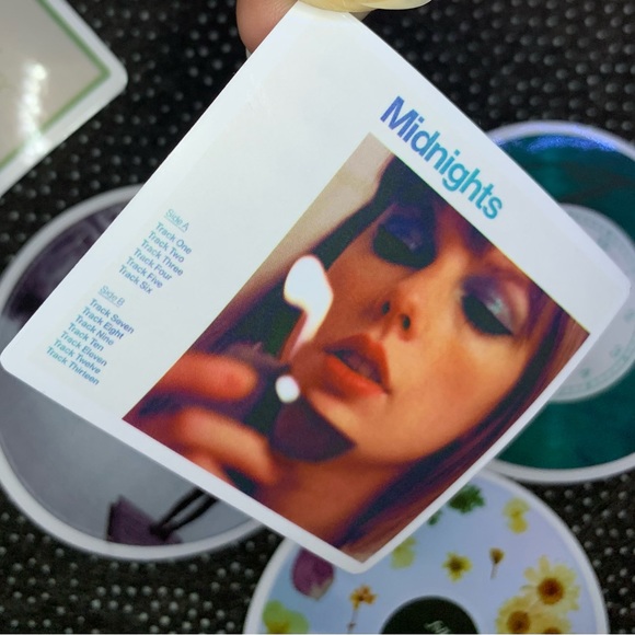 New - 8 Pack Taylor Swift Waterproof Vinyl Tumbler Stickers Midnights Folklore - Picture 16 of 16